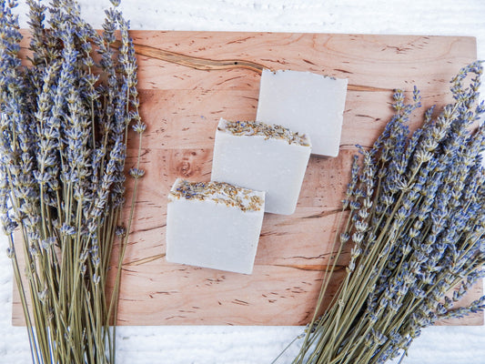 Lavender Oatmeal Scrub Natural Goat Milk Soap
