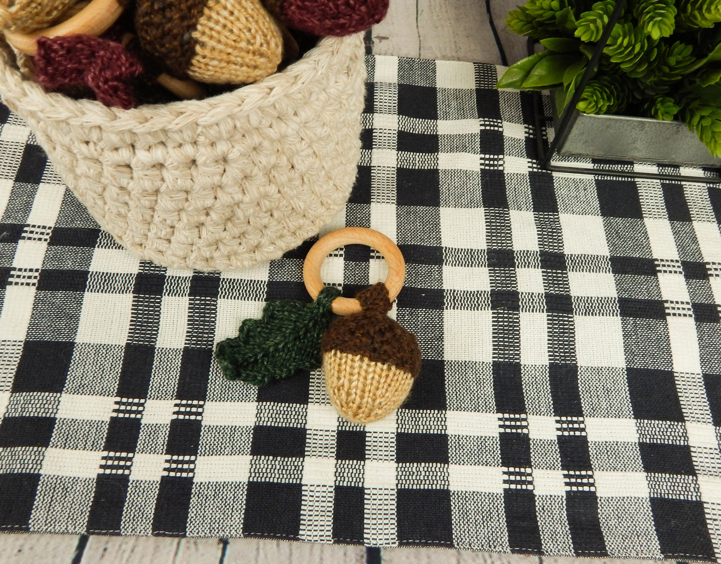 Acorn Rattle Teether