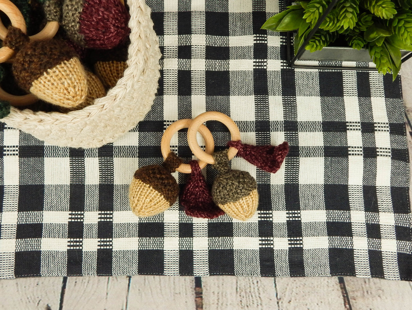 Acorn Rattle Teether