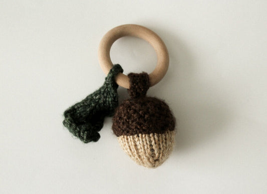 Acorn Rattle Teether